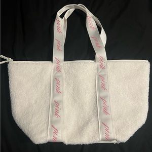 VS PINK Plush Overnight Bag